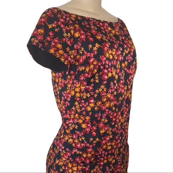 Cinder + Smoke Floral Mod Mini Shift Dress - Picture 4 of 7